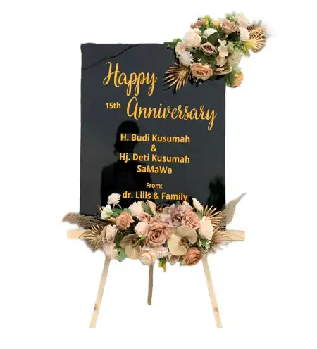 Papan Bunga Akrilik 15 Ulu